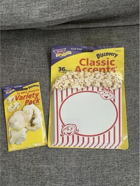 Trend Enterprises Discovery Classic Accents Set Of 2 36 Popcorn Boxes And Pieces